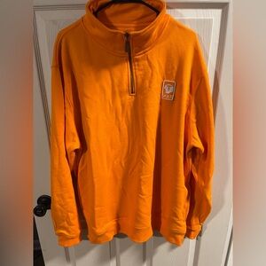 Men's Orange TN Zip-Up Sweater